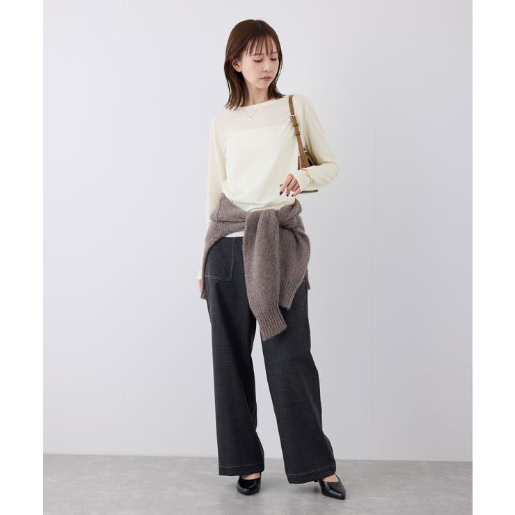 新色追加/シアーカットクルーネックプルオーバー | ROPE' PICNIC | 詳細画像5 