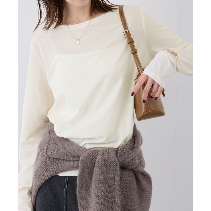 キナリ(16) | 新色追加/シアーカットクルーネックプルオーバー | ROPE' PICNIC