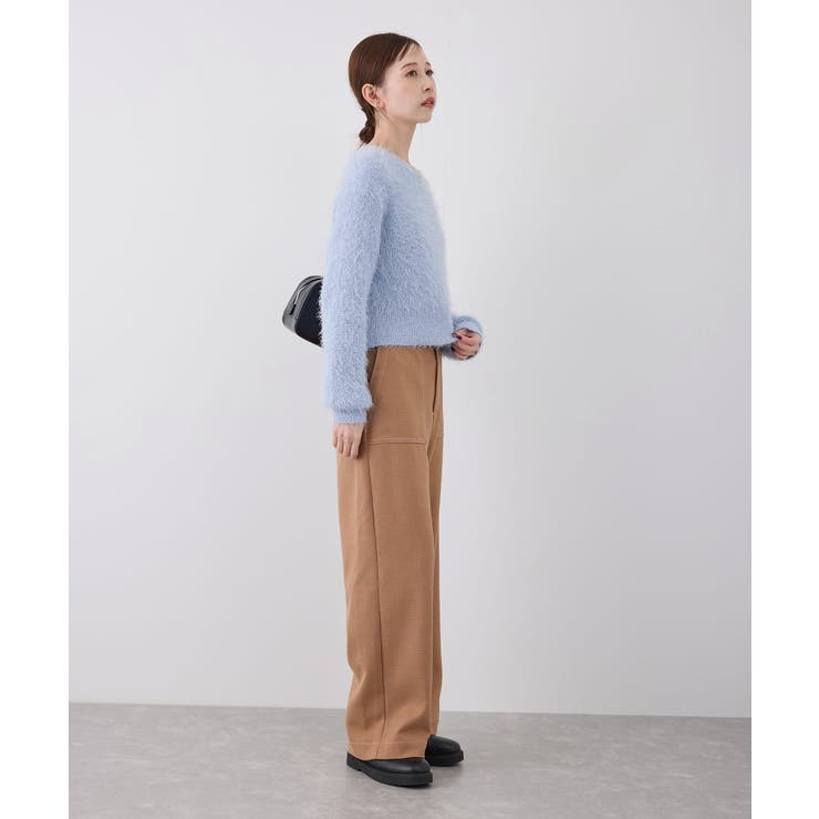 シャギーニットショート丈プルオーバー[品番：RPCW0040840]｜ROPE