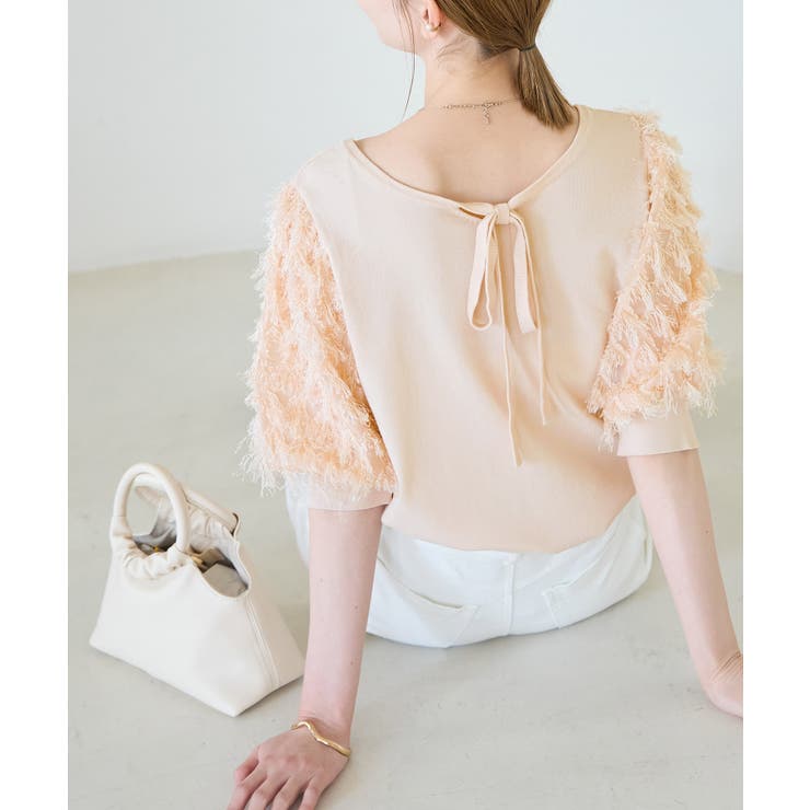 ベージュ(27) | 2WAY/袖シャギーニットプルオーバー | ROPE' PICNIC