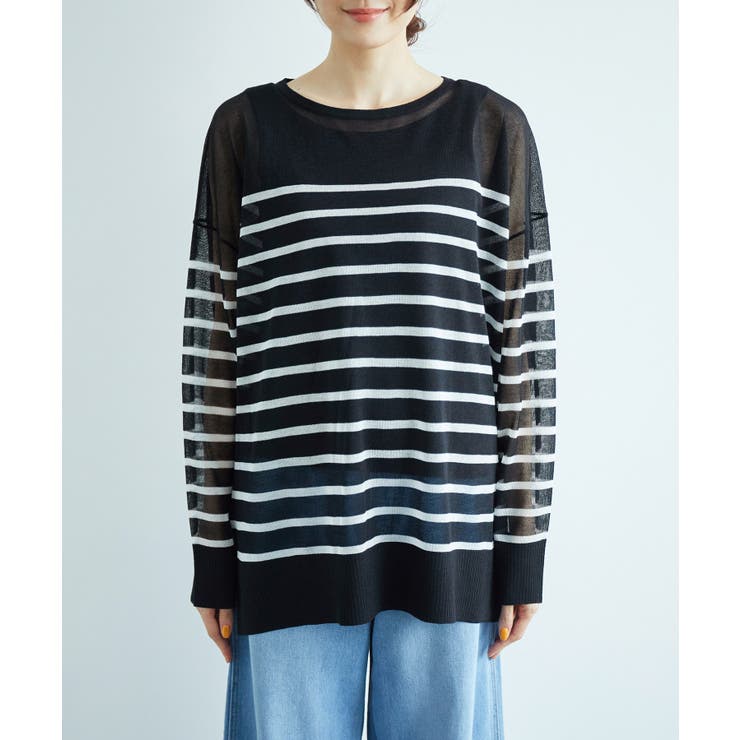 シアーボーダーニット | ROPE' PICNIC | 詳細画像10 