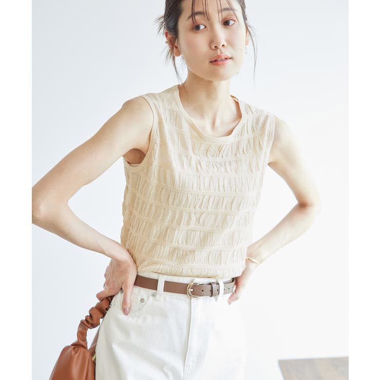 ベージュ(27) | シアーシャーリングニットプルオーバー | ROPE' PICNIC
