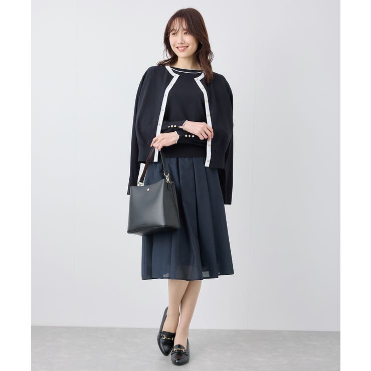 ライン入りニットプルオーバー/アンチピリング・洗濯機OK | ROPE' PICNIC | 詳細画像13 