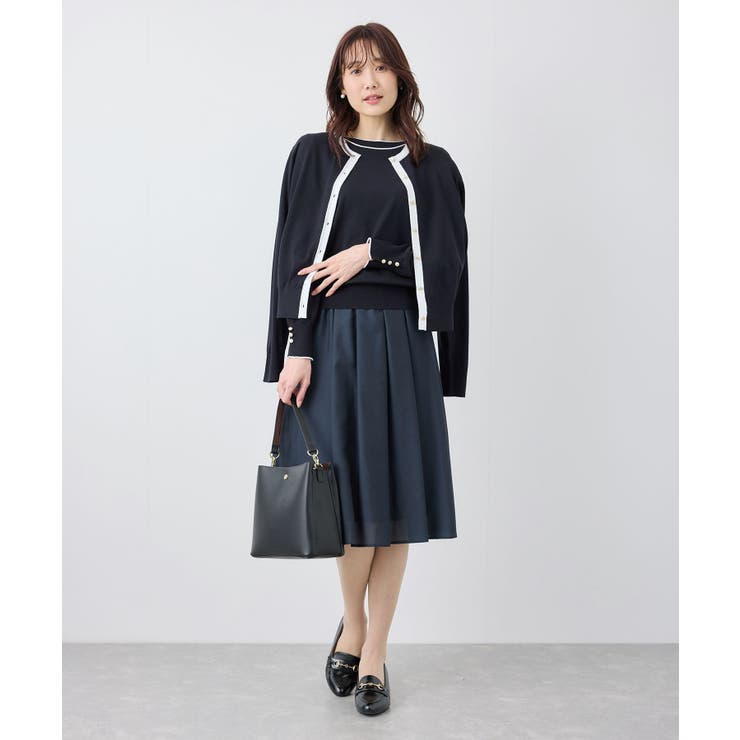 ライン入りニットプルオーバー/アンチピリング・洗濯機OK | ROPE' PICNIC | 詳細画像14 