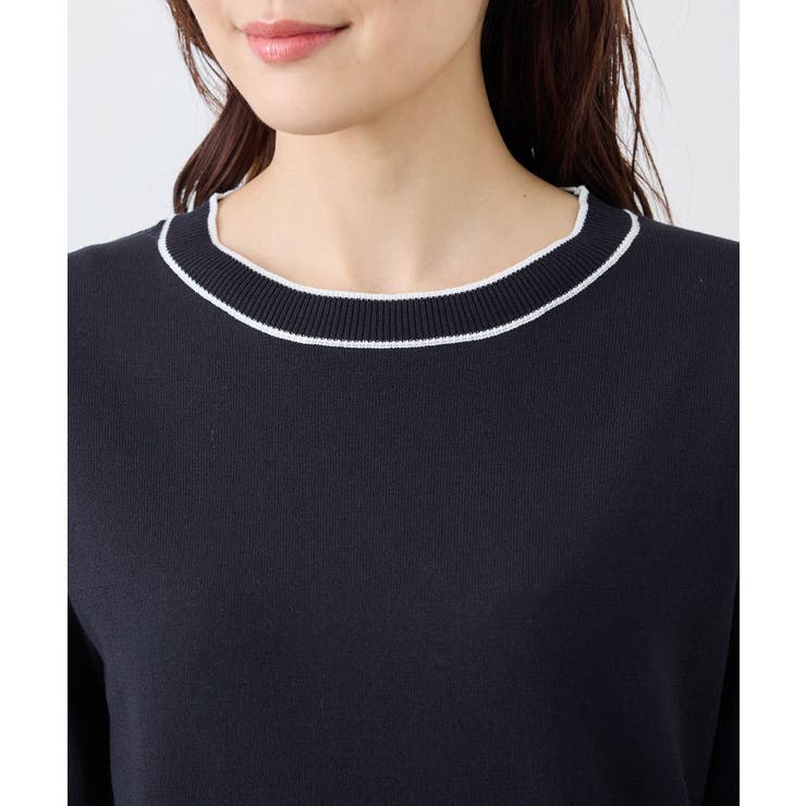 ライン入りニットプルオーバー/アンチピリング・洗濯機OK | ROPE' PICNIC | 詳細画像21 