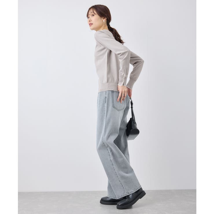 ライン入りニットプルオーバー/アンチピリング・洗濯機OK | ROPE' PICNIC | 詳細画像3 