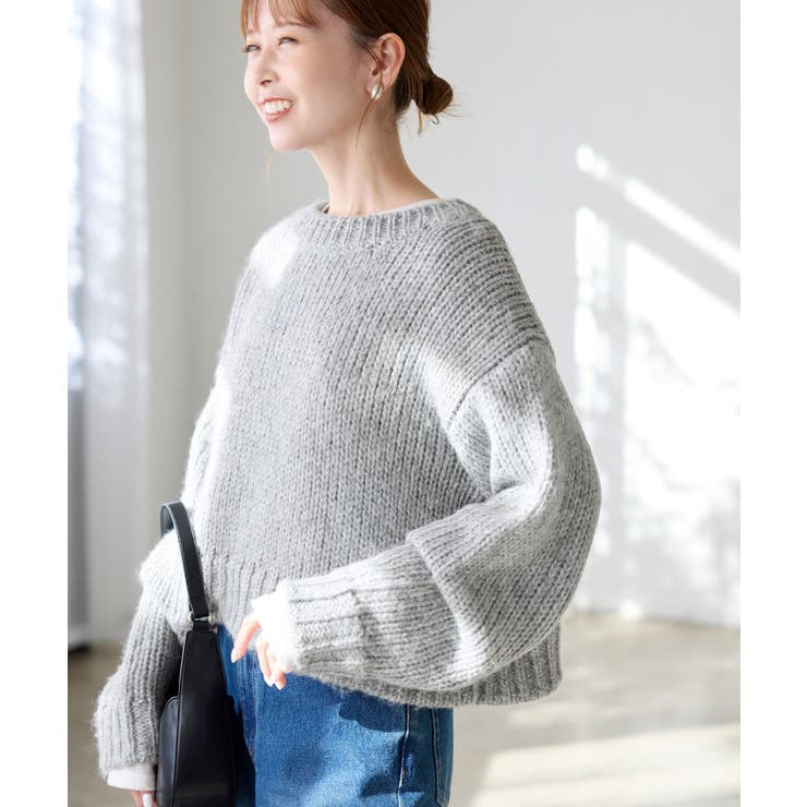 ラメリリーショートニットプルオーバー | ROPE' PICNIC | 詳細画像1 