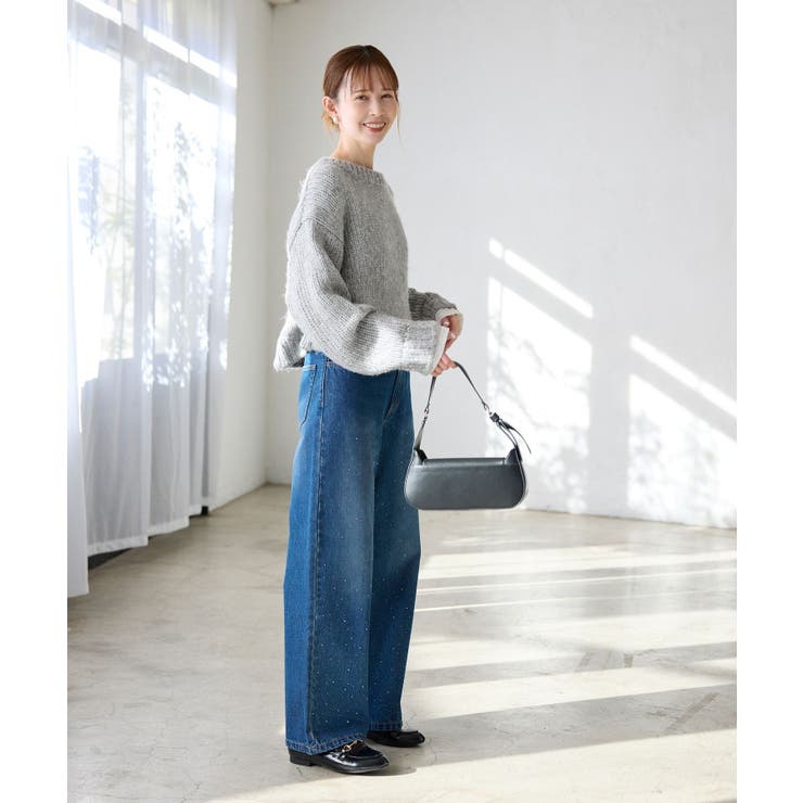 ラメリリーショートニットプルオーバー | ROPE' PICNIC | 詳細画像3 