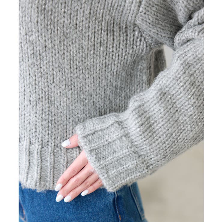 ラメリリーショートニットプルオーバー | ROPE' PICNIC | 詳細画像30 