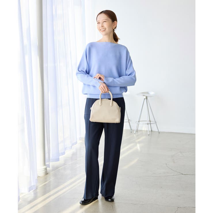 【洗濯機OK・アンチピリング】マシュマロ袖パールドルマンニット | ROPE' PICNIC | 詳細画像12 