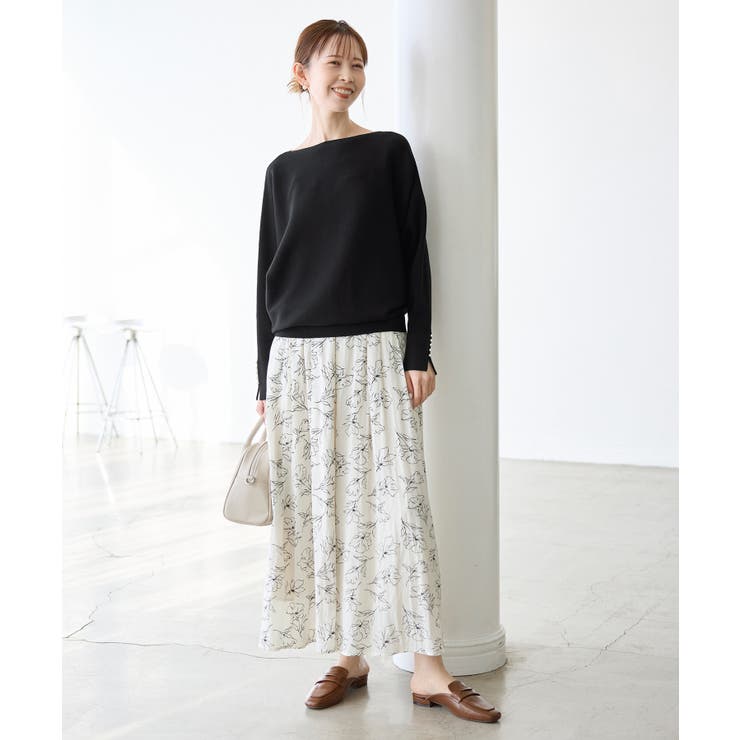 【洗濯機OK・アンチピリング】マシュマロ袖パールドルマンニット | ROPE' PICNIC | 詳細画像2 