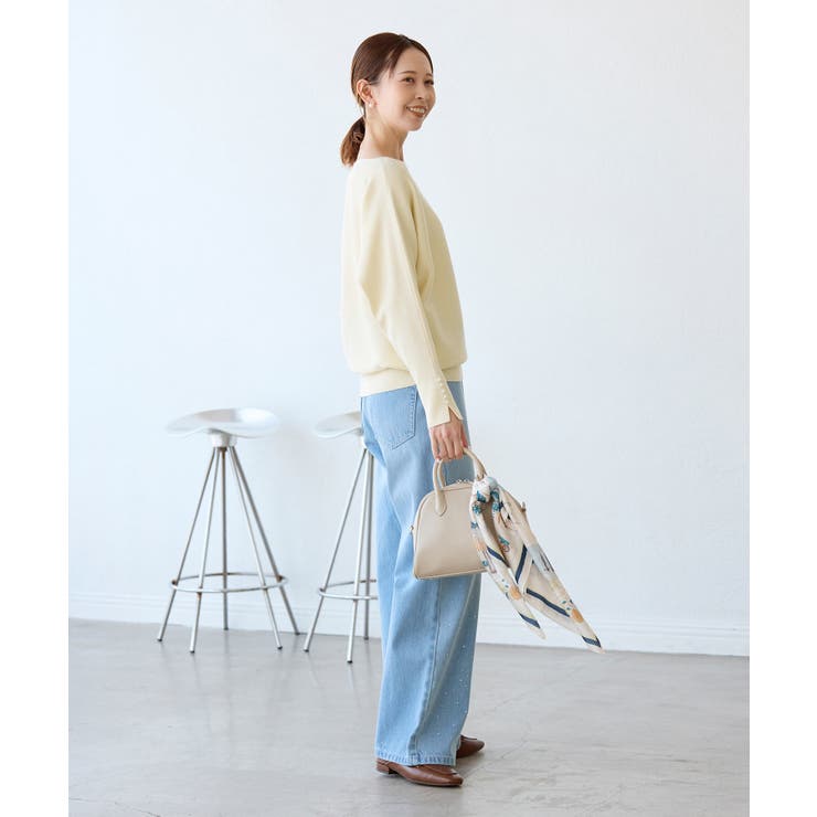 【洗濯機OK・アンチピリング】マシュマロ袖パールドルマンニット | ROPE' PICNIC | 詳細画像27 