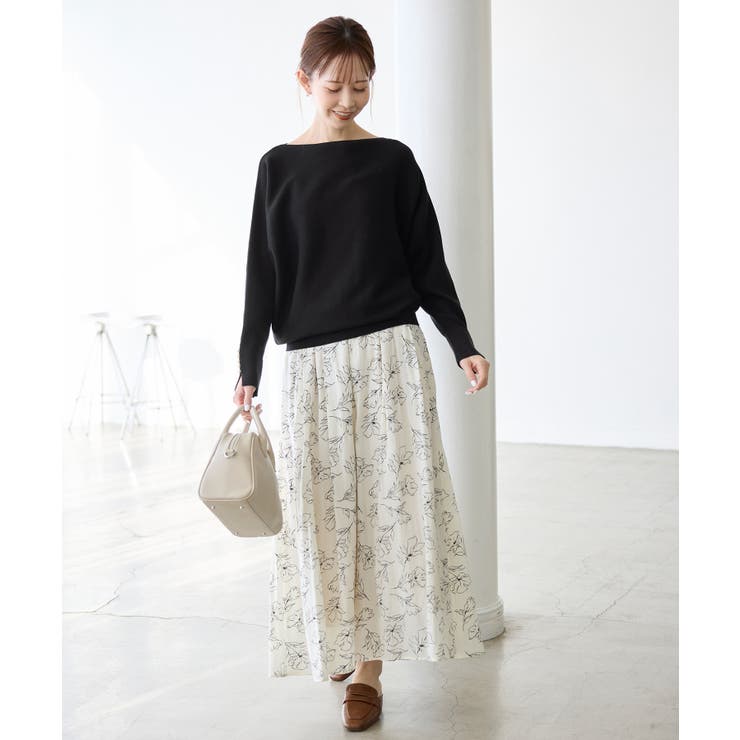 【洗濯機OK・アンチピリング】マシュマロ袖パールドルマンニット | ROPE' PICNIC | 詳細画像3 