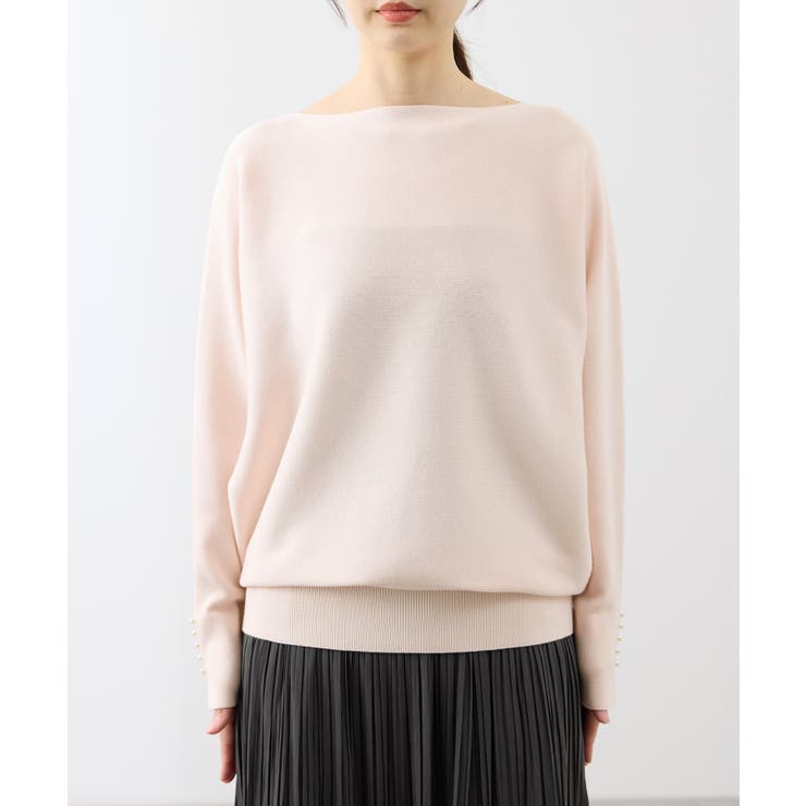 【洗濯機OK・アンチピリング】マシュマロ袖パールドルマンニット | ROPE' PICNIC | 詳細画像34 