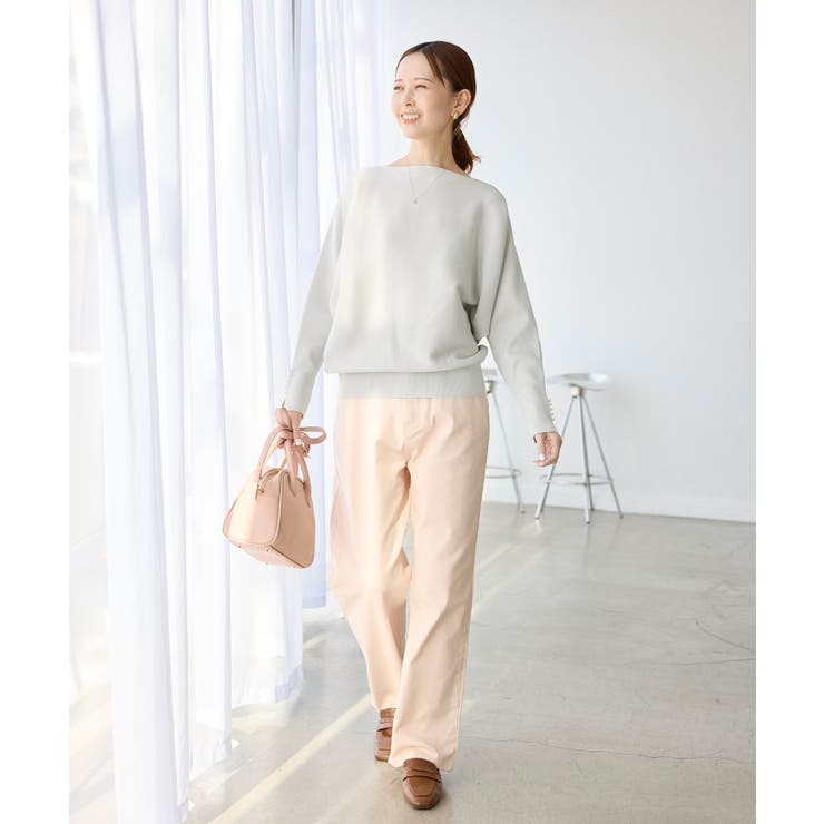 【洗濯機OK・アンチピリング】マシュマロ袖パールドルマンニット | ROPE' PICNIC | 詳細画像8 