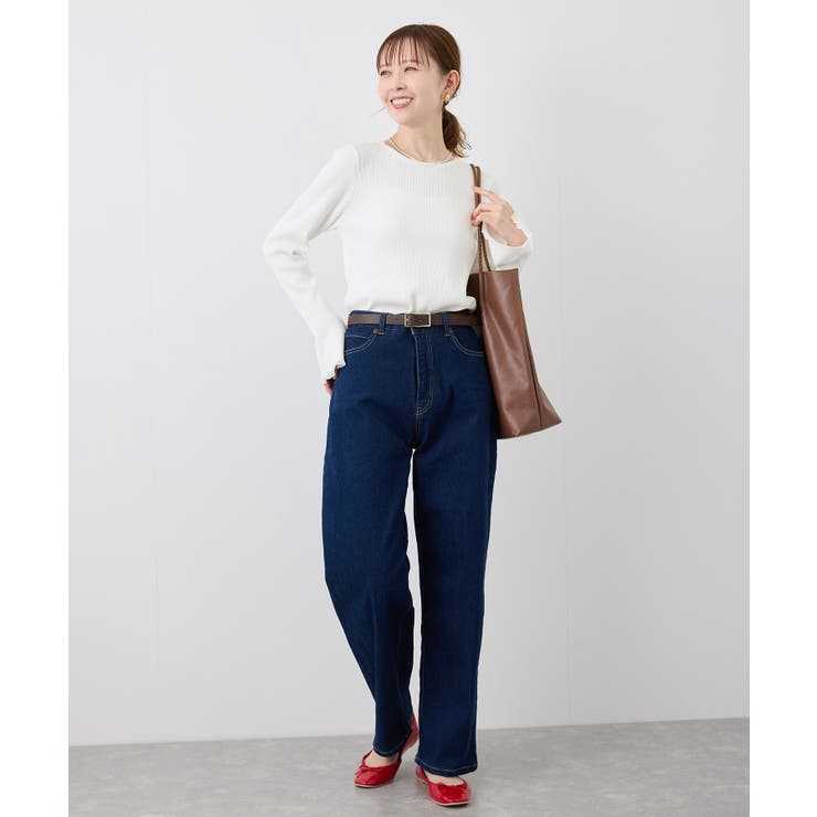 袖口フレアシアーニットプルオーバー/洗濯機OK | ROPE' PICNIC | 詳細画像17 