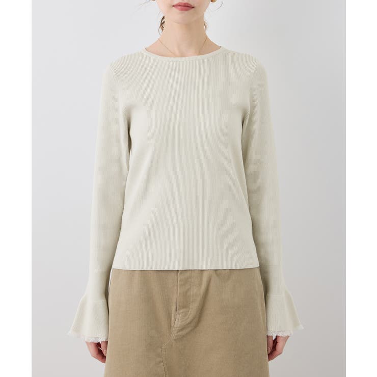 袖口フレアシアーニットプルオーバー/洗濯機OK | ROPE' PICNIC | 詳細画像24 