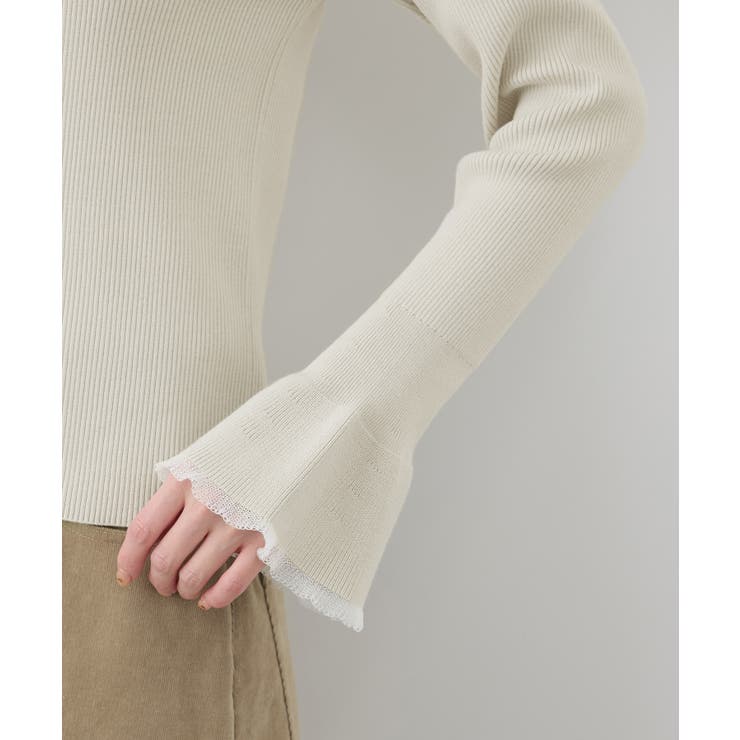 袖口フレアシアーニットプルオーバー/洗濯機OK | ROPE' PICNIC | 詳細画像29 