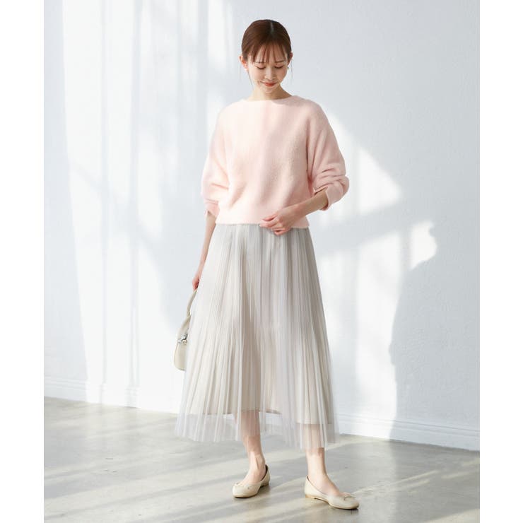 fluffy knitフラッフィーニット ふわふわMIXフェザーニットプルオーバ… | ROPE' PICNIC | 詳細画像18 