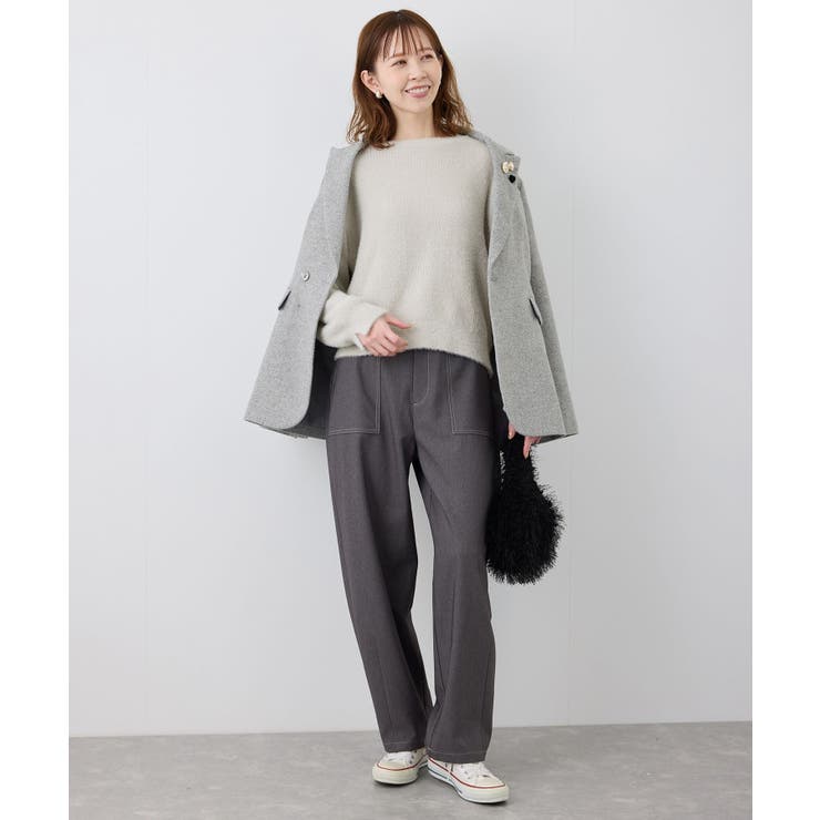 fluffy knitフラッフィーニット ふわふわMIXフェザーニットプルオーバ… | ROPE' PICNIC | 詳細画像25 
