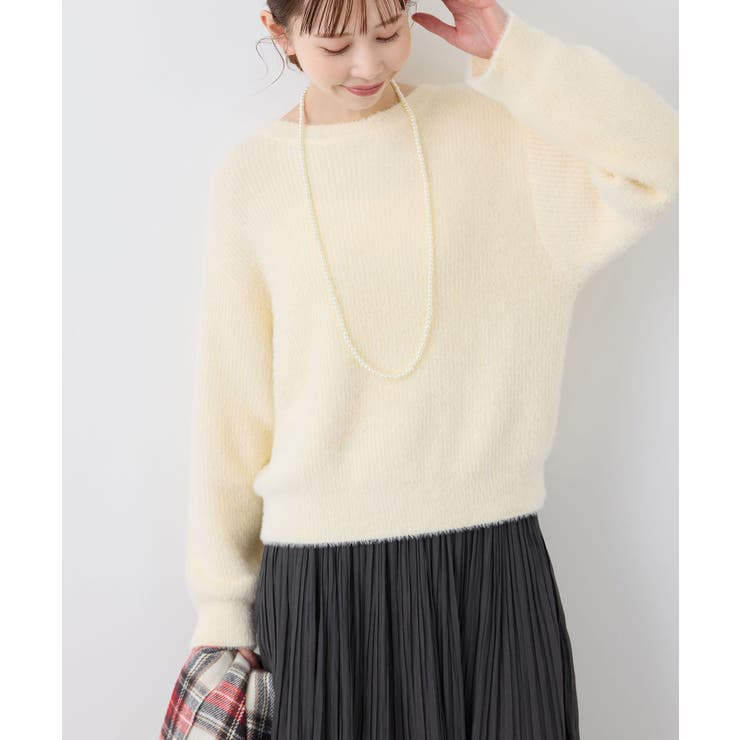 fluffy knitフラッフィーニット ふわふわMIXフェザーニットプルオーバ… | ROPE' PICNIC | 詳細画像28 