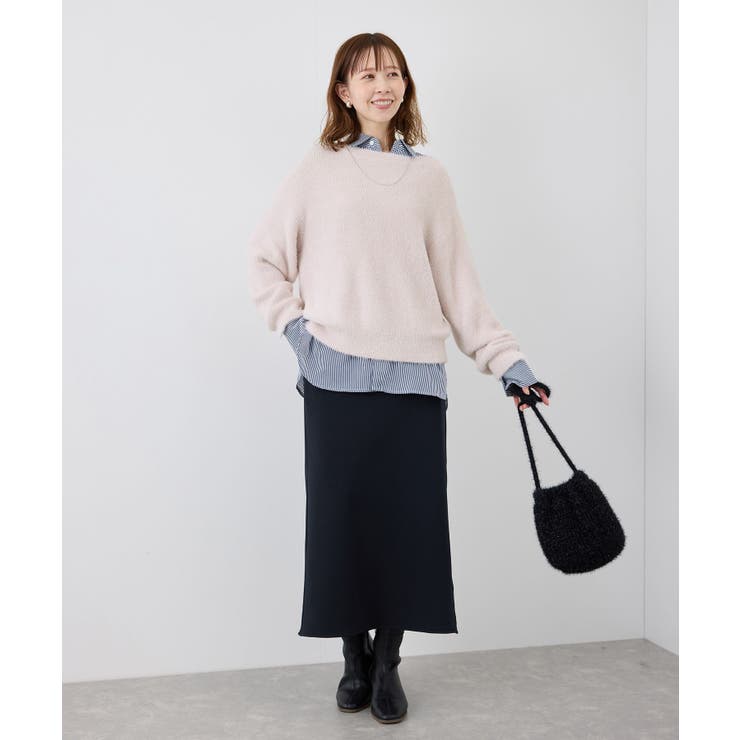 fluffy knitフラッフィーニット ふわふわMIXフェザーニットプルオーバ… | ROPE' PICNIC | 詳細画像35 