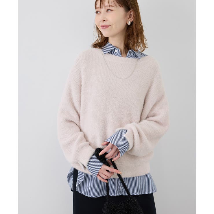 fluffy knitフラッフィーニット ふわふわMIXフェザーニットプルオーバ… | ROPE' PICNIC | 詳細画像36 