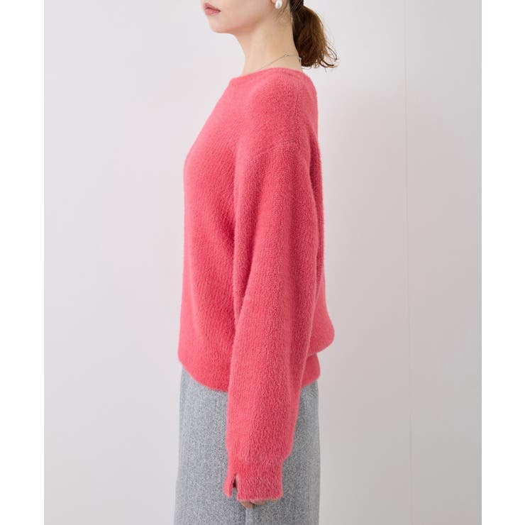 トゥモローランド マカフィー 上質起毛ふわふわモヘヤオーバーサイズニット ピンク トゥモローランド マカフィー 上質起毛ふわふわモヘヤオーバーサイズ