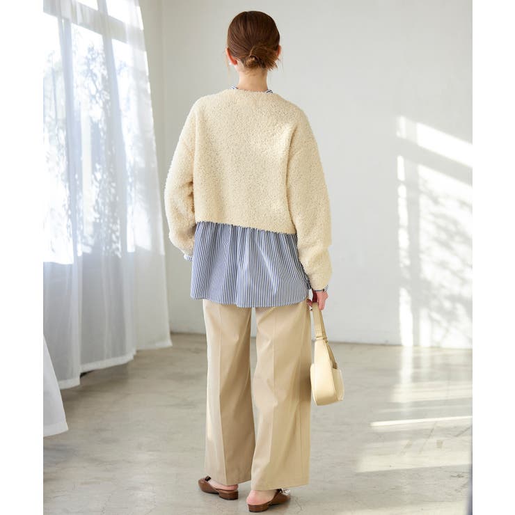 スパンコール混リボンヤーンニットプルオーバー | ROPE' PICNIC | 詳細画像10 