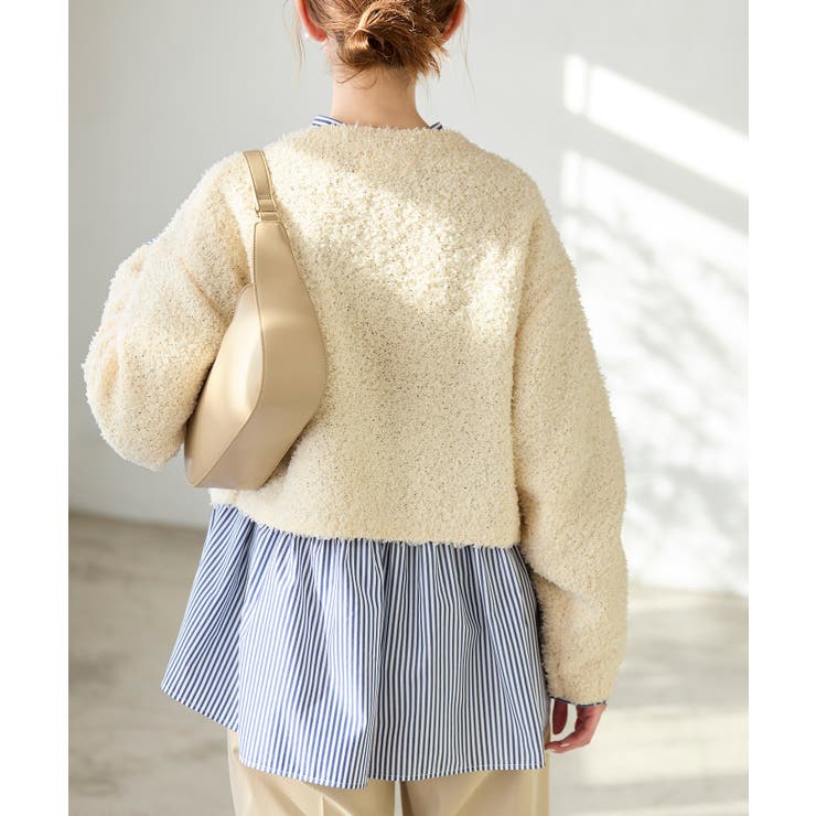 スパンコール混リボンヤーンニットプルオーバー | ROPE' PICNIC | 詳細画像12 