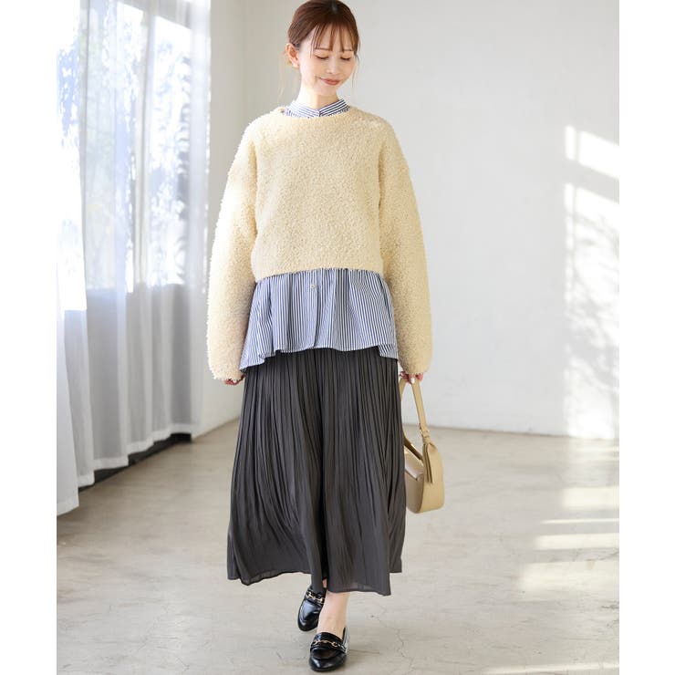 スパンコール混リボンヤーンニットプルオーバー | ROPE' PICNIC | 詳細画像14 