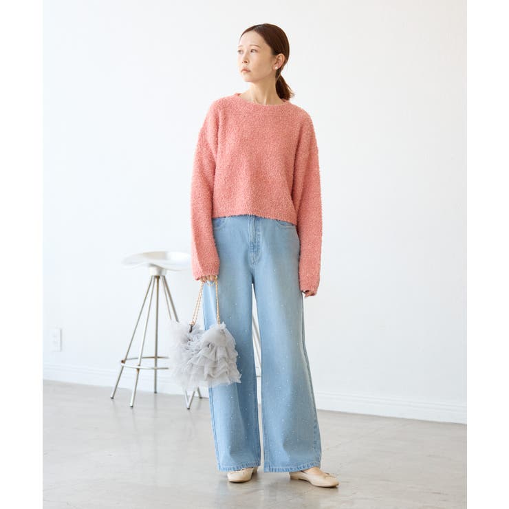 スパンコール混リボンヤーンニットプルオーバー | ROPE' PICNIC | 詳細画像19 