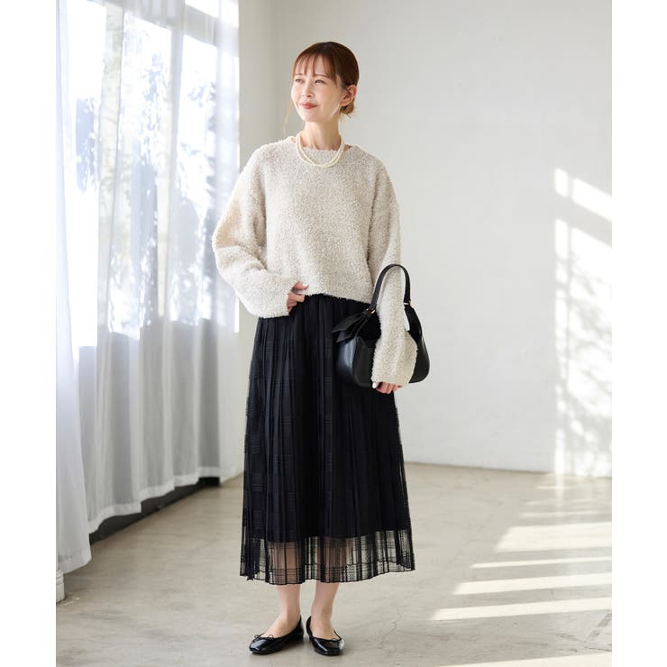 スパンコール混リボンヤーンニットプルオーバー | ROPE' PICNIC | 詳細画像2 