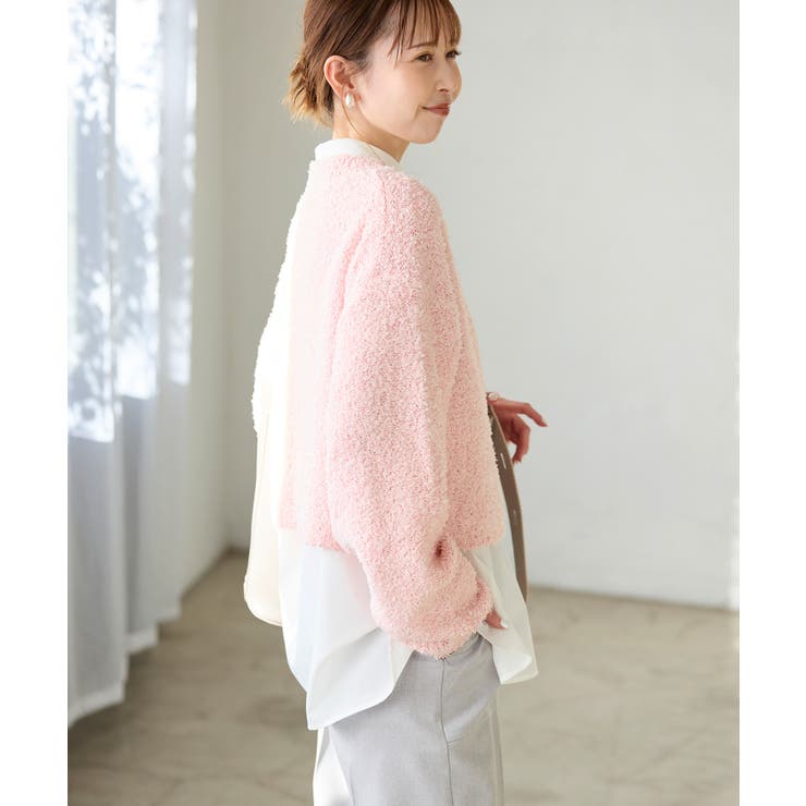 スパンコール混リボンヤーンニットプルオーバー | ROPE' PICNIC | 詳細画像25 