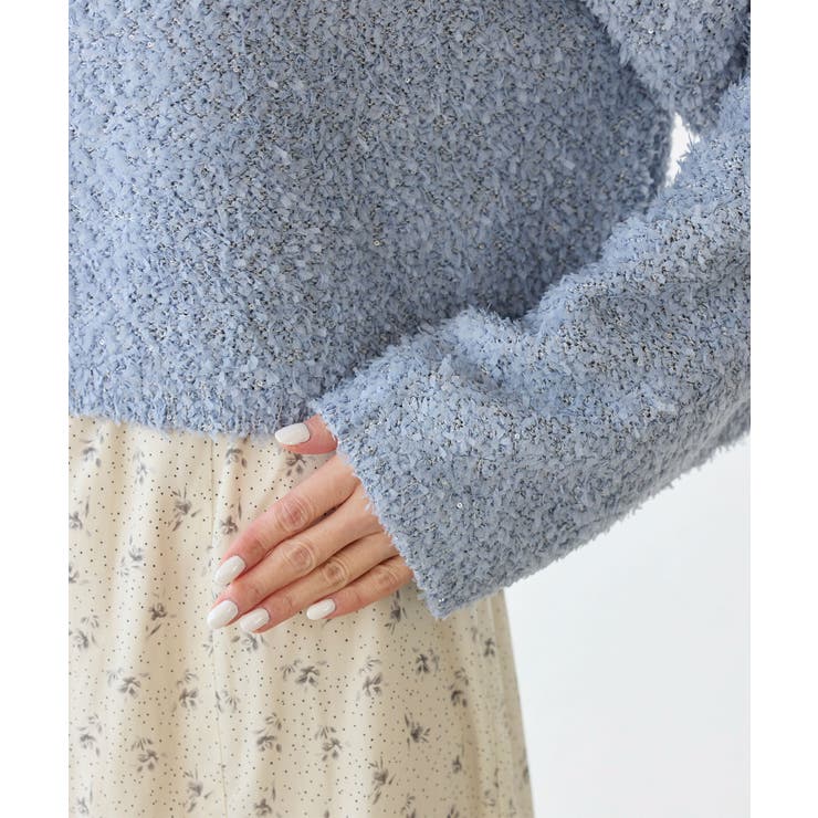 スパンコール混リボンヤーンニットプルオーバー | ROPE' PICNIC | 詳細画像36 