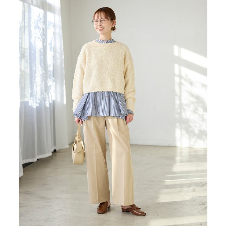 スパンコール混リボンヤーンニットプルオーバー | ROPE' PICNIC | 詳細画像9 