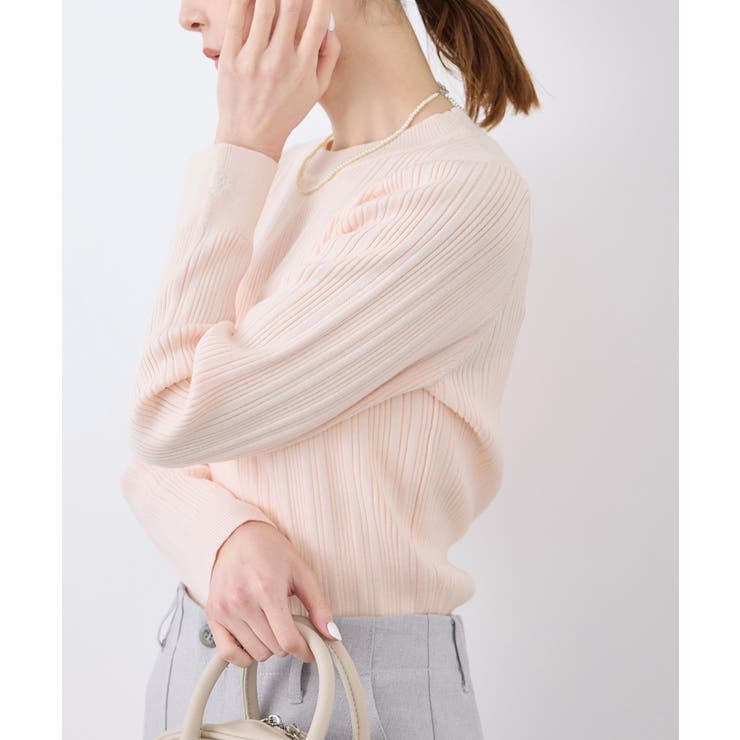 シルク混ワンポイントニットプルオーバー | ROPE' PICNIC | 詳細画像20 