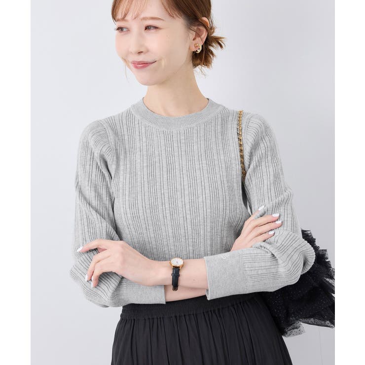 シルク混ワンポイントニットプルオーバー | ROPE' PICNIC | 詳細画像4 