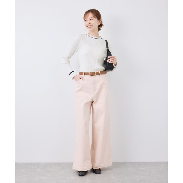 シルク混ワンポイントニットプルオーバー | ROPE' PICNIC | 詳細画像7 