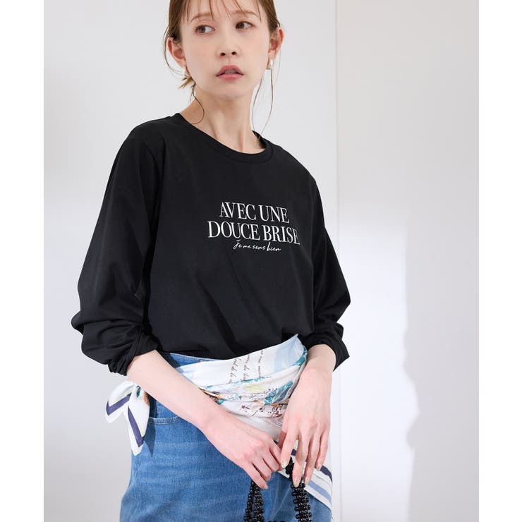 ブラック(01) | RENU/アソートロゴロングTシャツ | ROPE' PICNIC