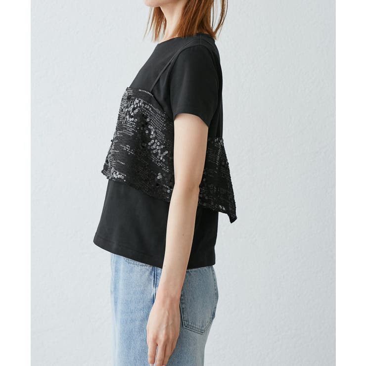 スパンコールビスチェ付きカットトップス | ROPE' PICNIC | 詳細画像17 