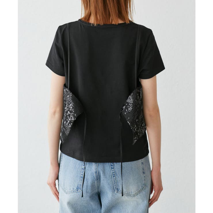 スパンコールビスチェ付きカットトップス | ROPE' PICNIC | 詳細画像19 