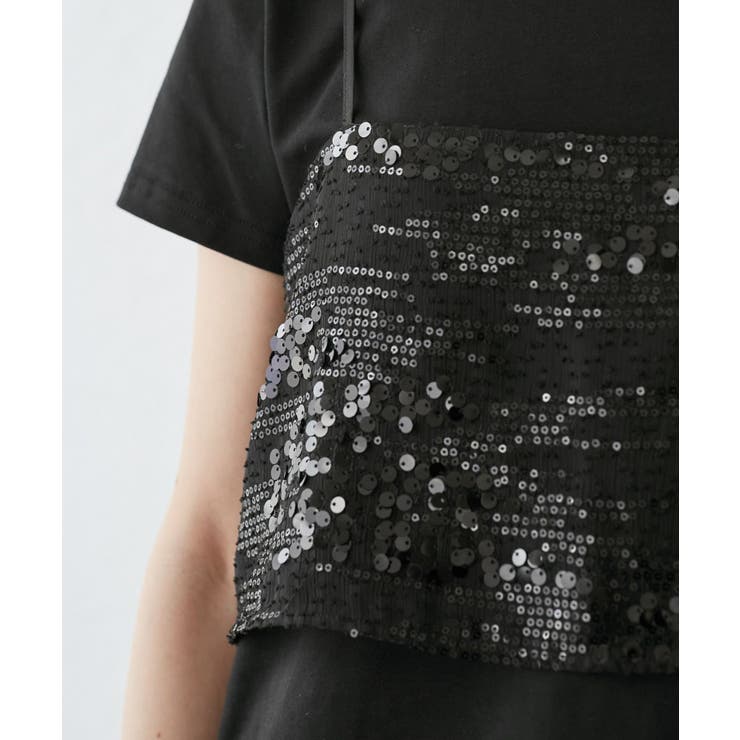 スパンコールビスチェ付きカットトップス | ROPE' PICNIC | 詳細画像20 