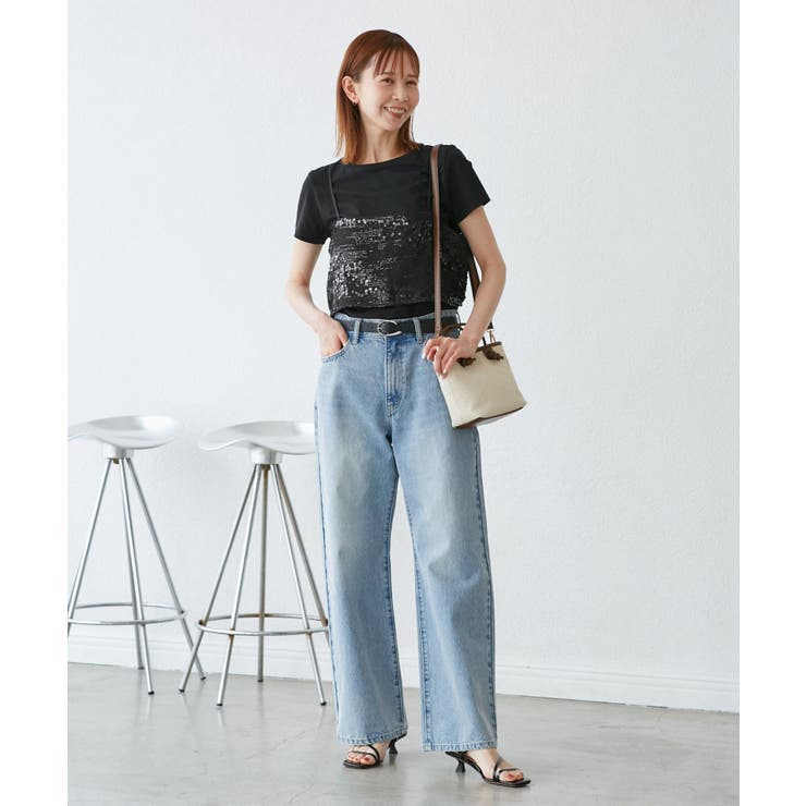 スパンコールビスチェ付きカットトップス | ROPE' PICNIC | 詳細画像3 