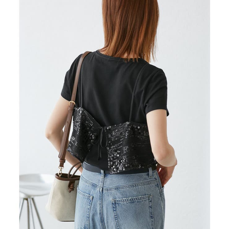 スパンコールビスチェ付きカットトップス | ROPE' PICNIC | 詳細画像6 