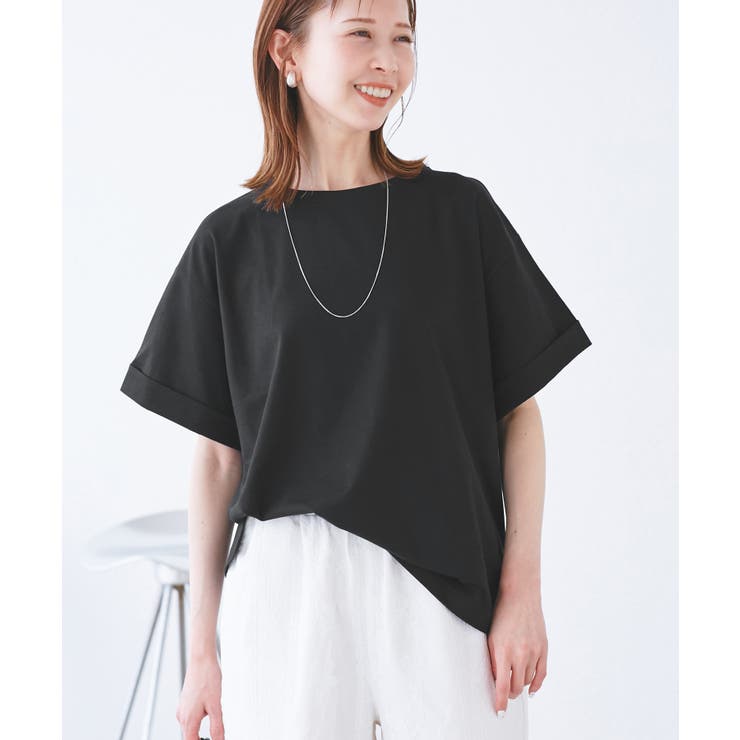 (entry price）マルチファンクション袖折り返しラウンドヘムtee | ROPE' PICNIC | 詳細画像15 