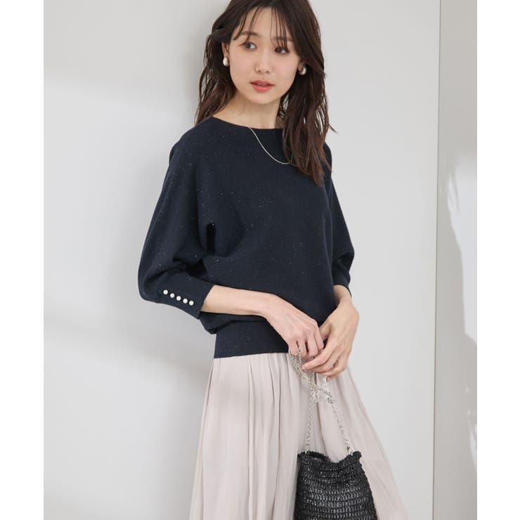 アンジェリーナ7分袖パールドルマンニット | ROPE' PICNIC | 詳細画像12 