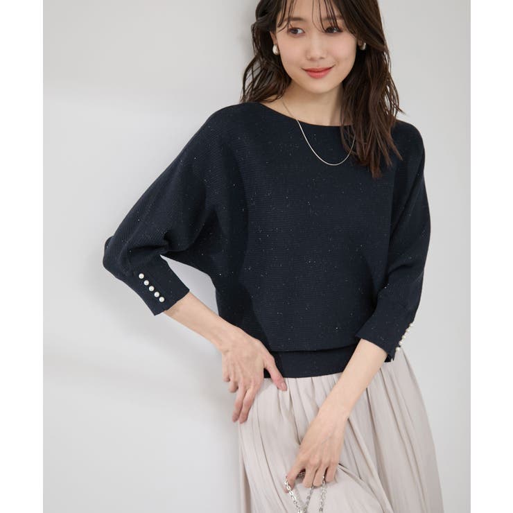 アンジェリーナ7分袖パールドルマンニット | ROPE' PICNIC | 詳細画像13 