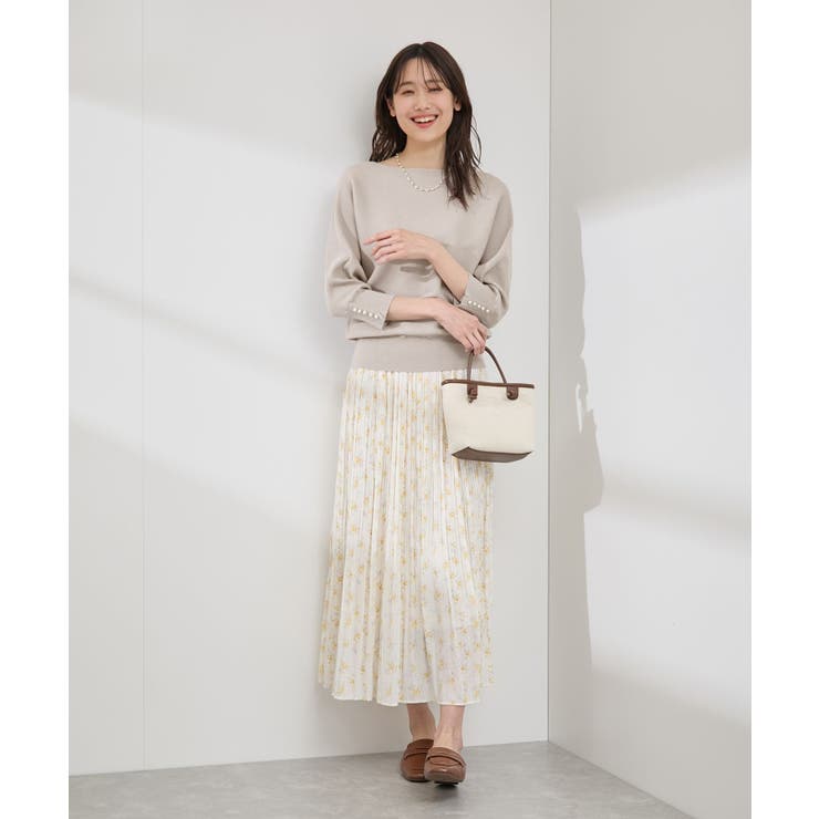 アンジェリーナ7分袖パールドルマンニット | ROPE' PICNIC | 詳細画像2 