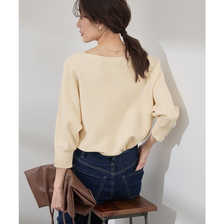 アンジェリーナ7分袖パールドルマンニット | ROPE' PICNIC | 詳細画像26 